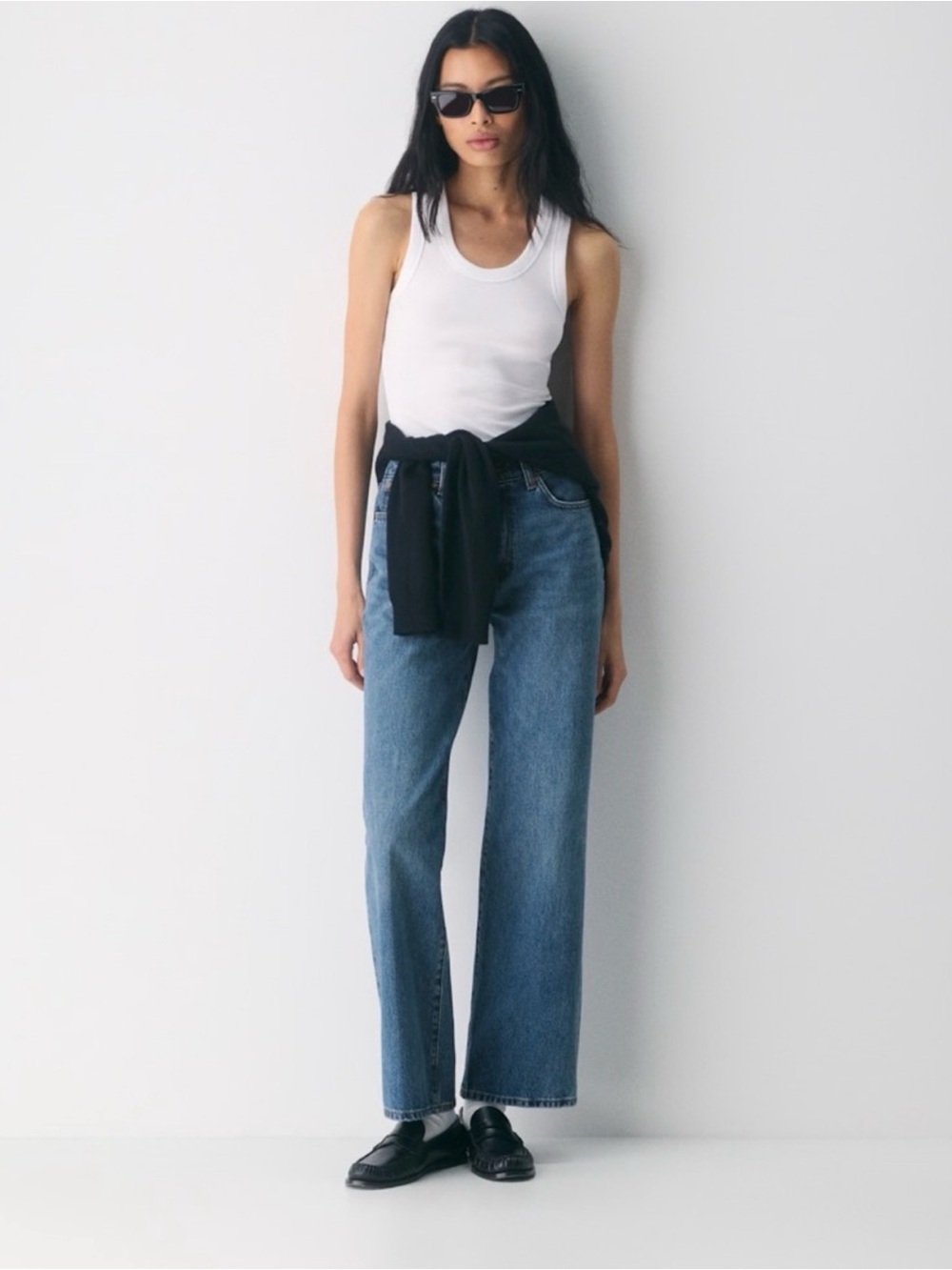 Aritzia Denim Forum The Farrah Hi-Rise Wide Leg Jeans Women's Size 27